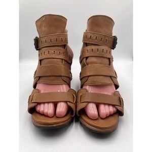 Sorel Nadia Buckle Sandal Shoe Women‎ Size  11 Leather Buckle Strappy Block Heel